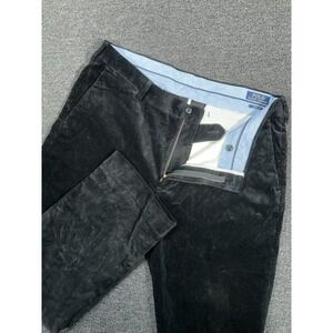 Polo Ralph Lauren Corduroy Pants Men's 36x30 Black Cotton Stretch Dress Classic
